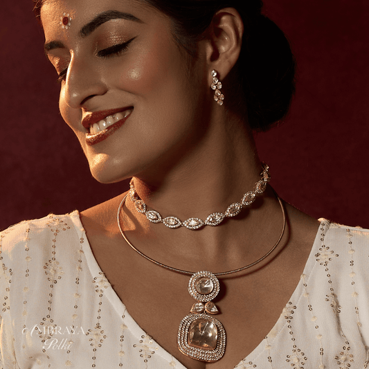 Siya Necklace - Ambraya Polki