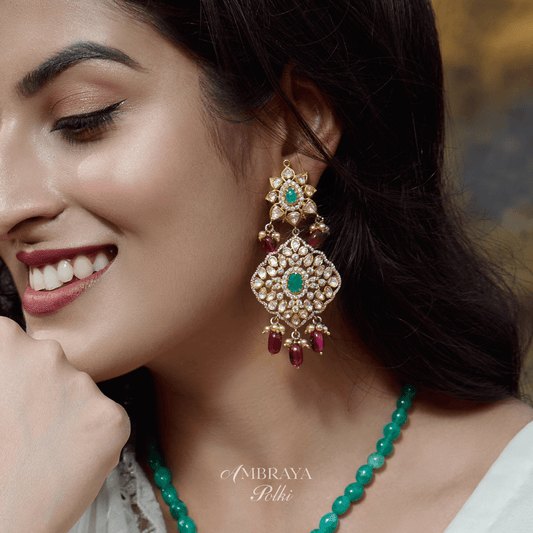 Prana Earrings - Ambraya Polki