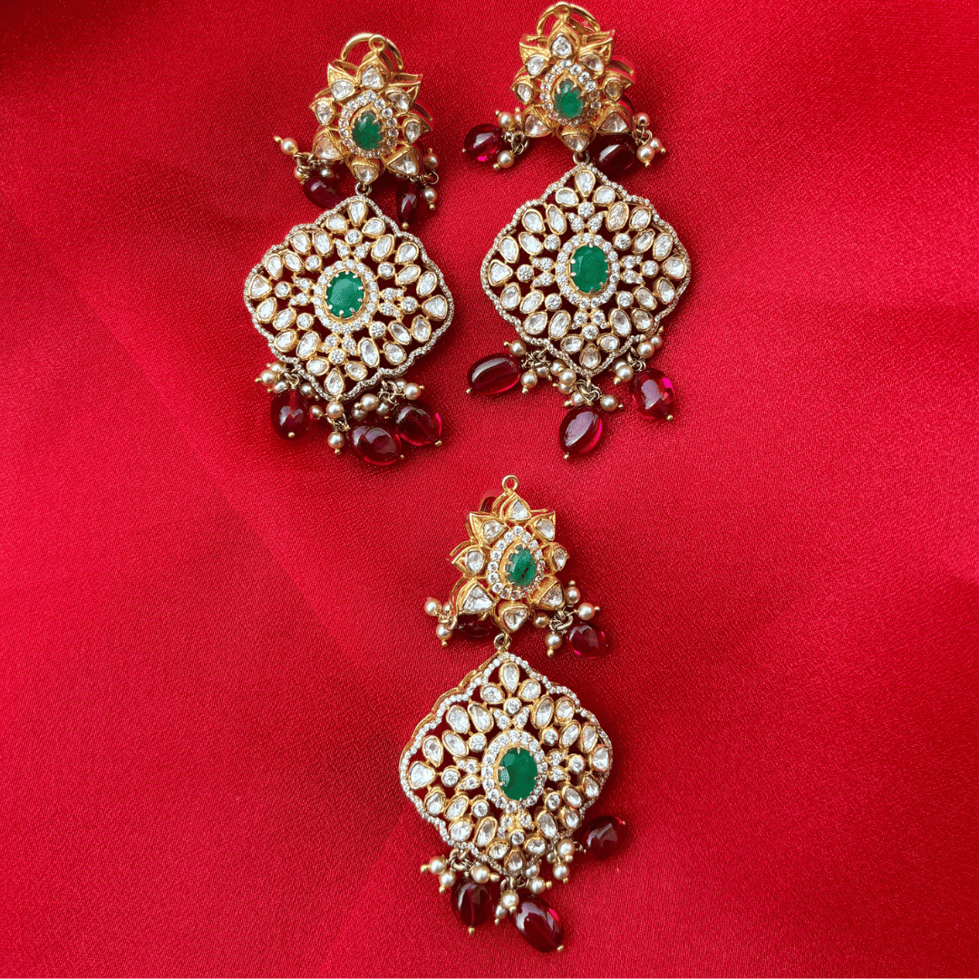 Prana Pendant Set - Ambraya Polki