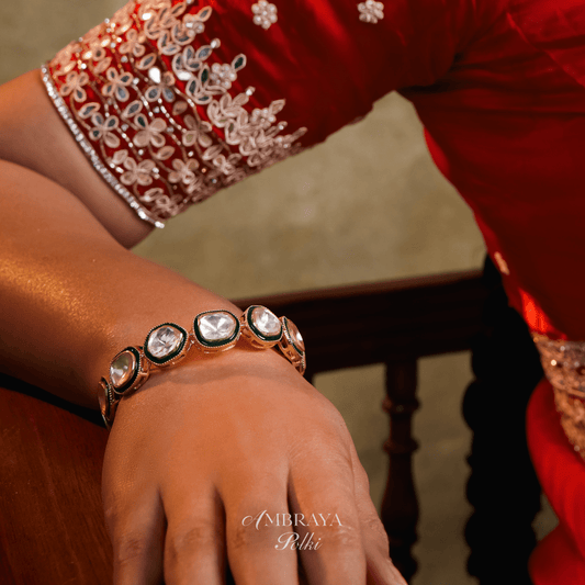 Zia Bangles (Pair) - Ambraya Polki