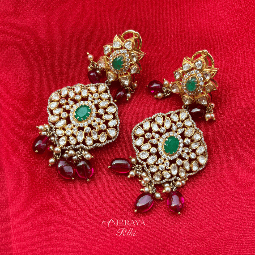 Prana Earrings - Ambraya Polki