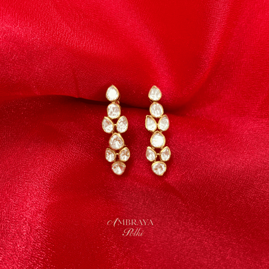 Eshani Earrings - Ambraya Polki
