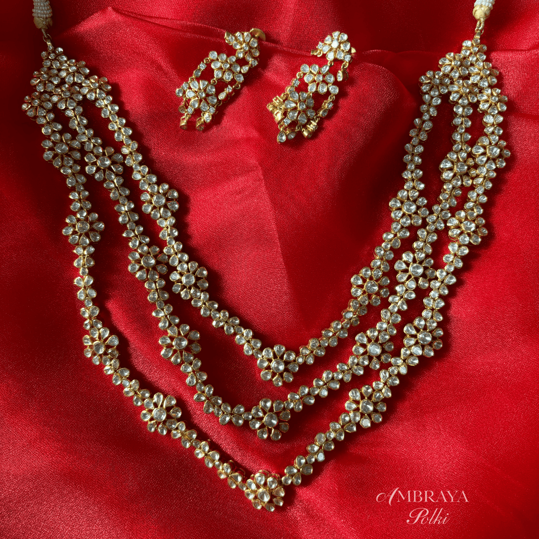 Arna Necklace - Ambraya Polki
