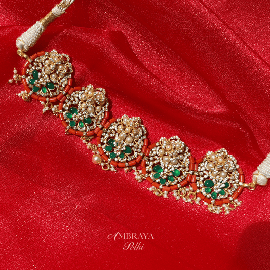 Niara Necklace Set - Ambraya Polki