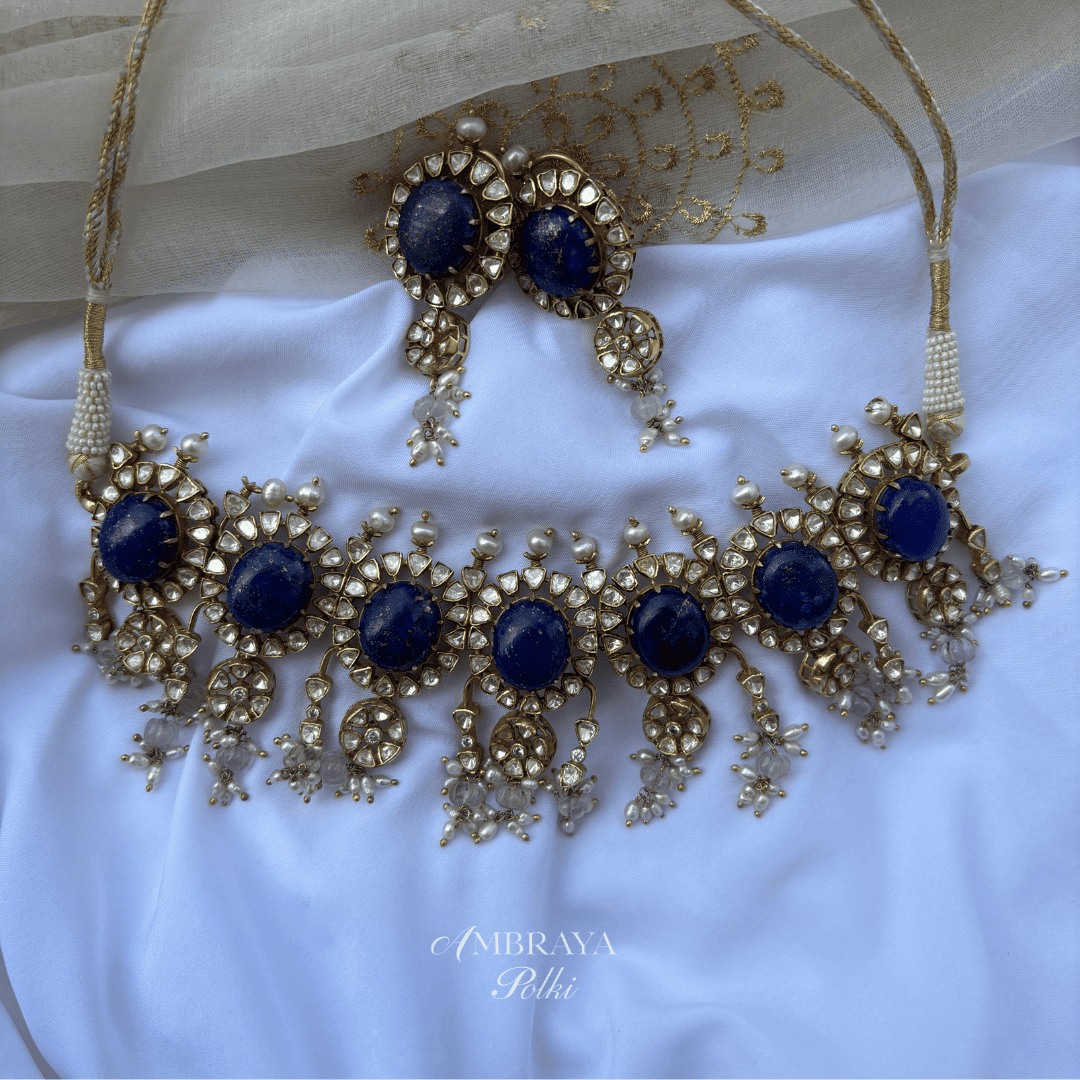 Reeva Earrings - Ambraya Polki