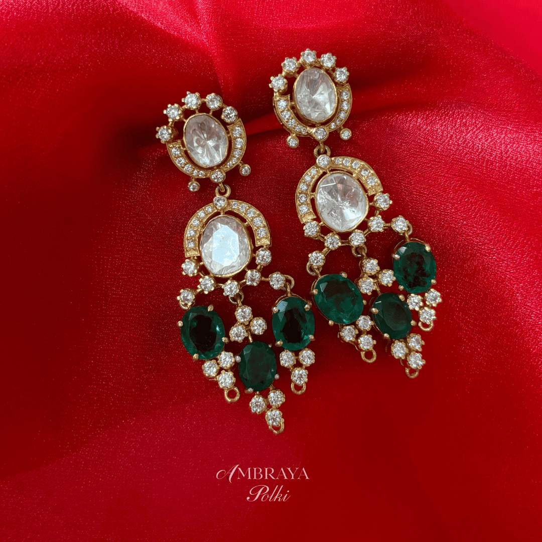 Kiara Earrings - Ambraya Polki