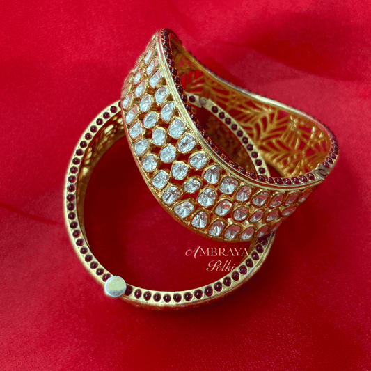 Varya Bangles (Pair) - Ambraya Polki