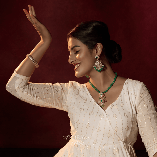 Ira Earrings - Ambraya Polki