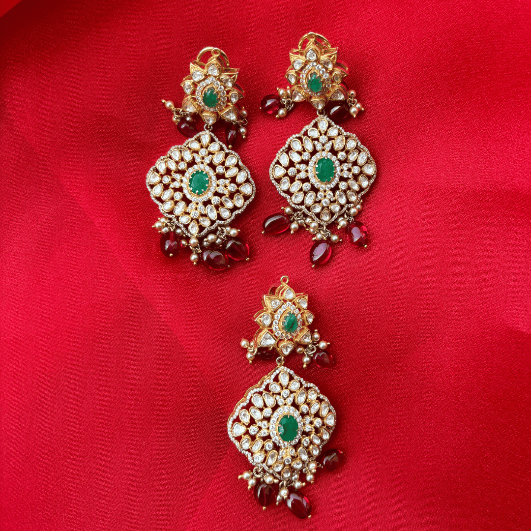 Prana Pendant Set - Ambraya Polki