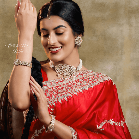 Saanvi Bangles (Pair) - Ambraya Polki