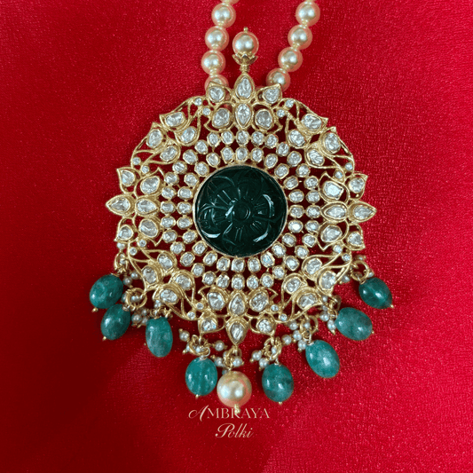 Naitri Pendant - Ambraya Polki