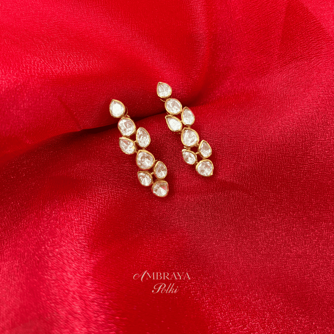 Eshani Earrings - Ambraya Polki