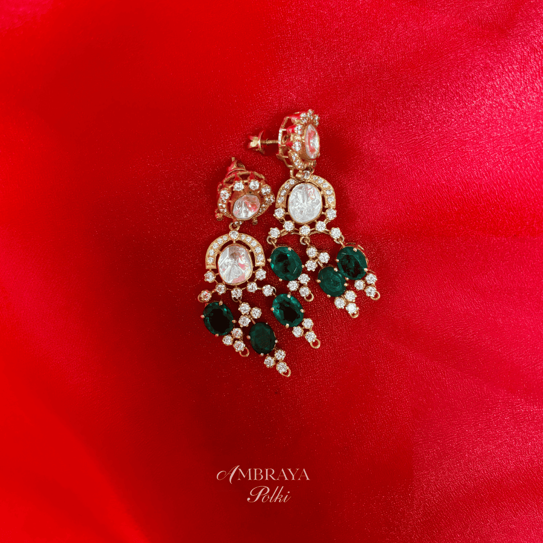 Kiara Earrings - Ambraya Polki