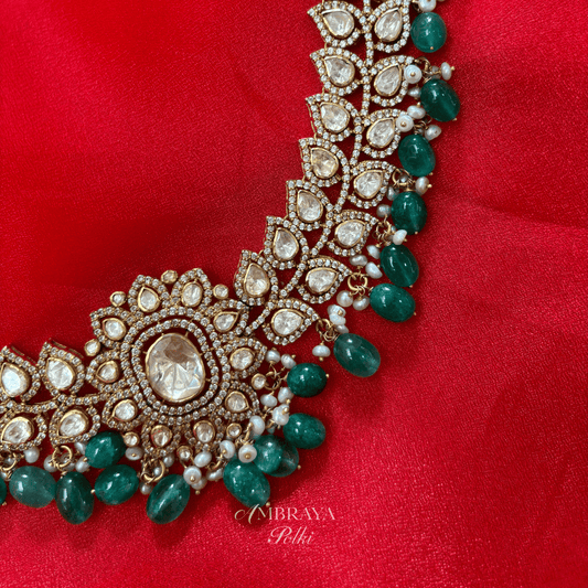 Malini Necklace - Ambraya Polki