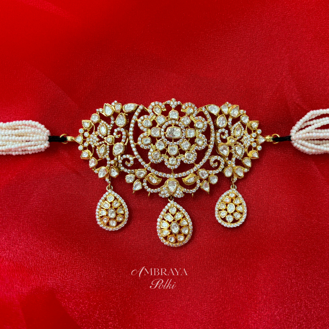 Tamika Necklace - Ambraya Polki