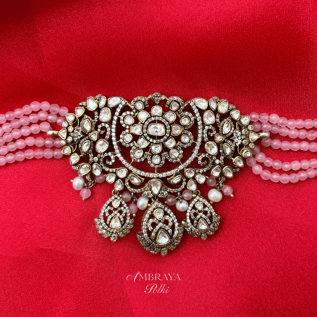 Dhiti Necklace - Ambraya Polki
