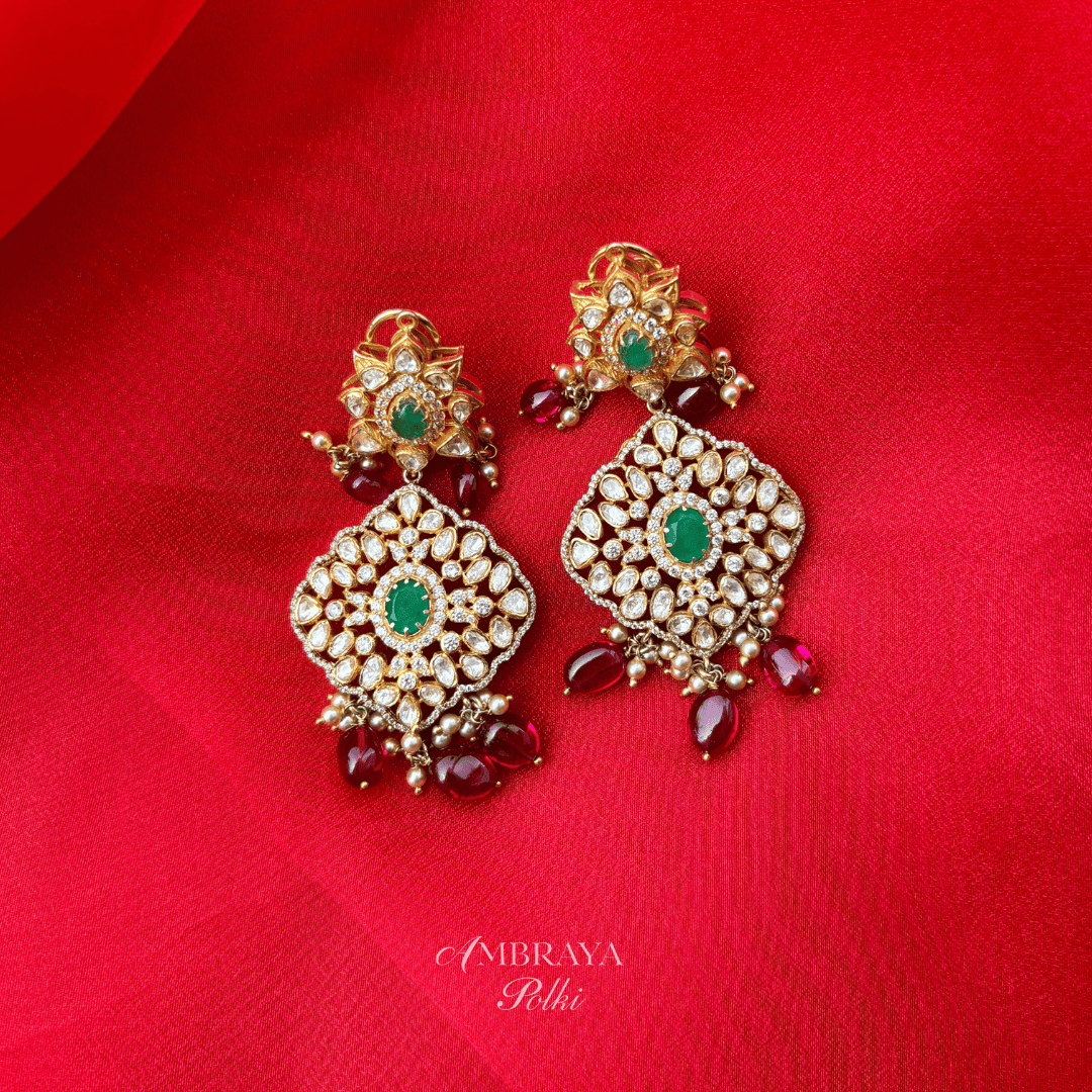 Prana Earrings - Ambraya Polki