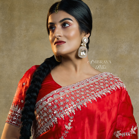 Saira Earrings - Ambraya Polki