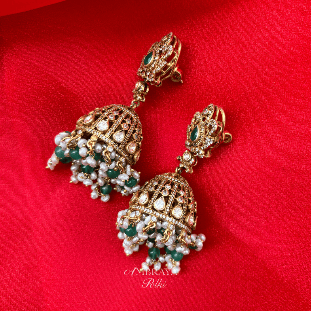 Amaya Earrings - Ambraya Polki