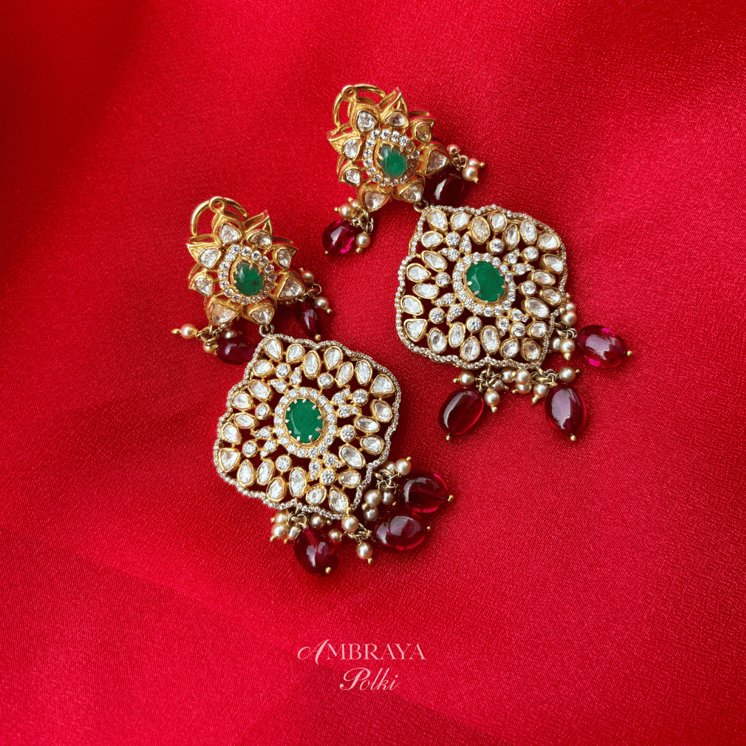 Prana Earrings - Ambraya Polki