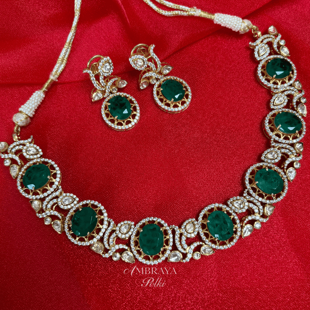Miraya Earrings - Ambraya Polki
