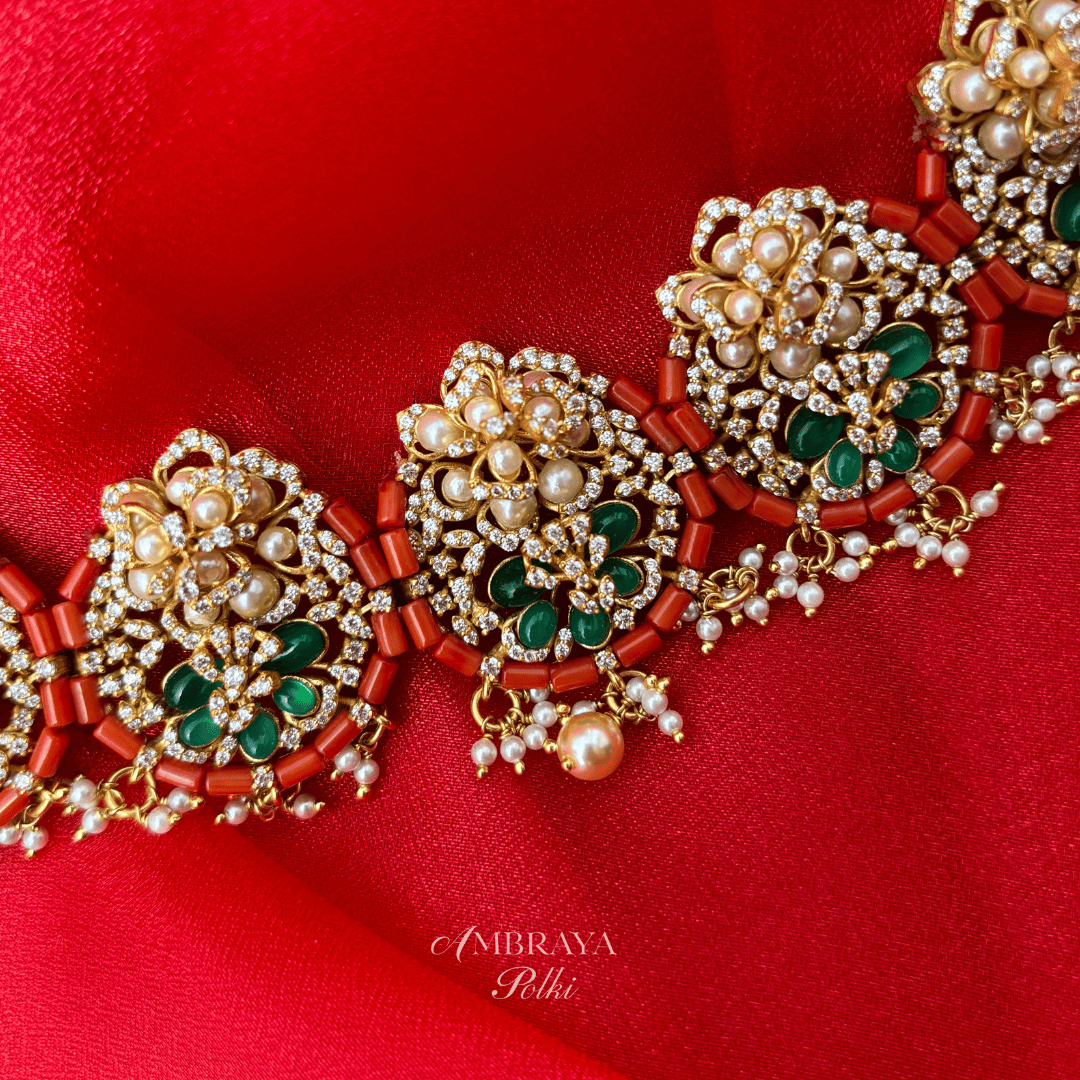 Niara Necklace Set - Ambraya Polki