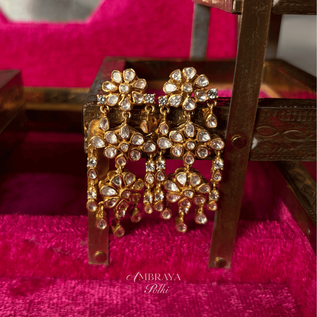 Arna Earrings - Ambraya Polki