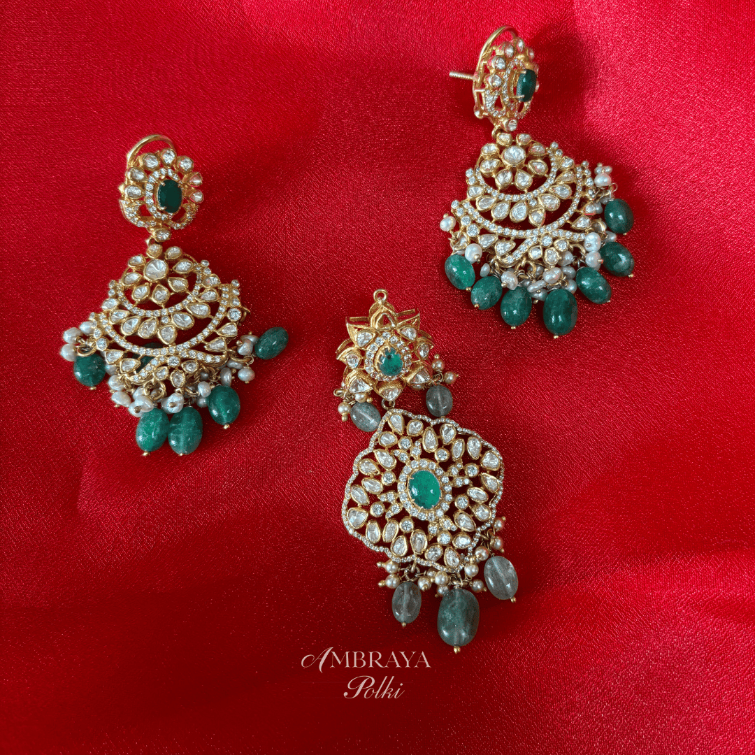 Ira Pendant Set - Ambraya Polki