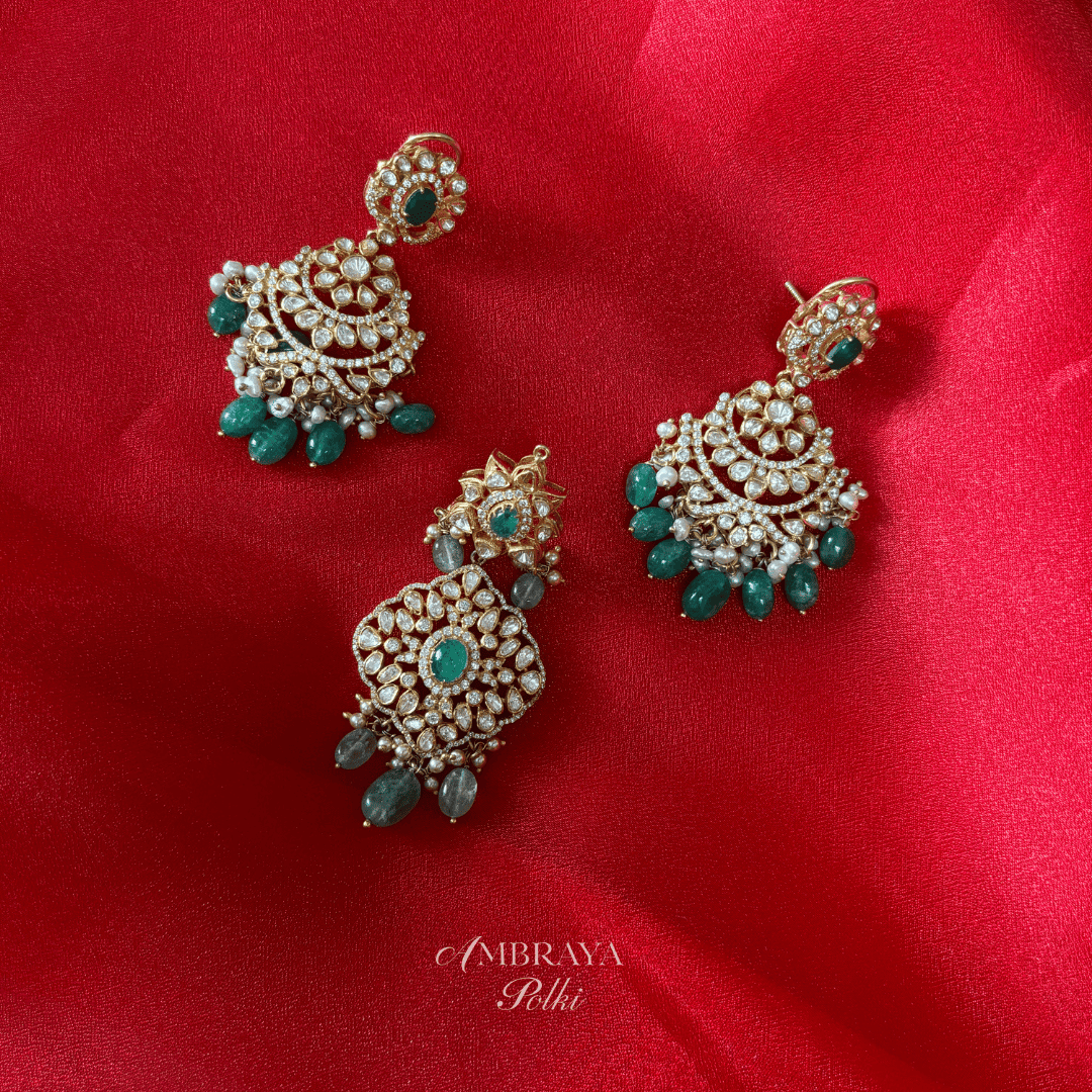 Ira Pendant Set - Ambraya Polki