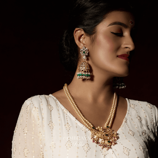 Amaya Earrings - Ambraya Polki