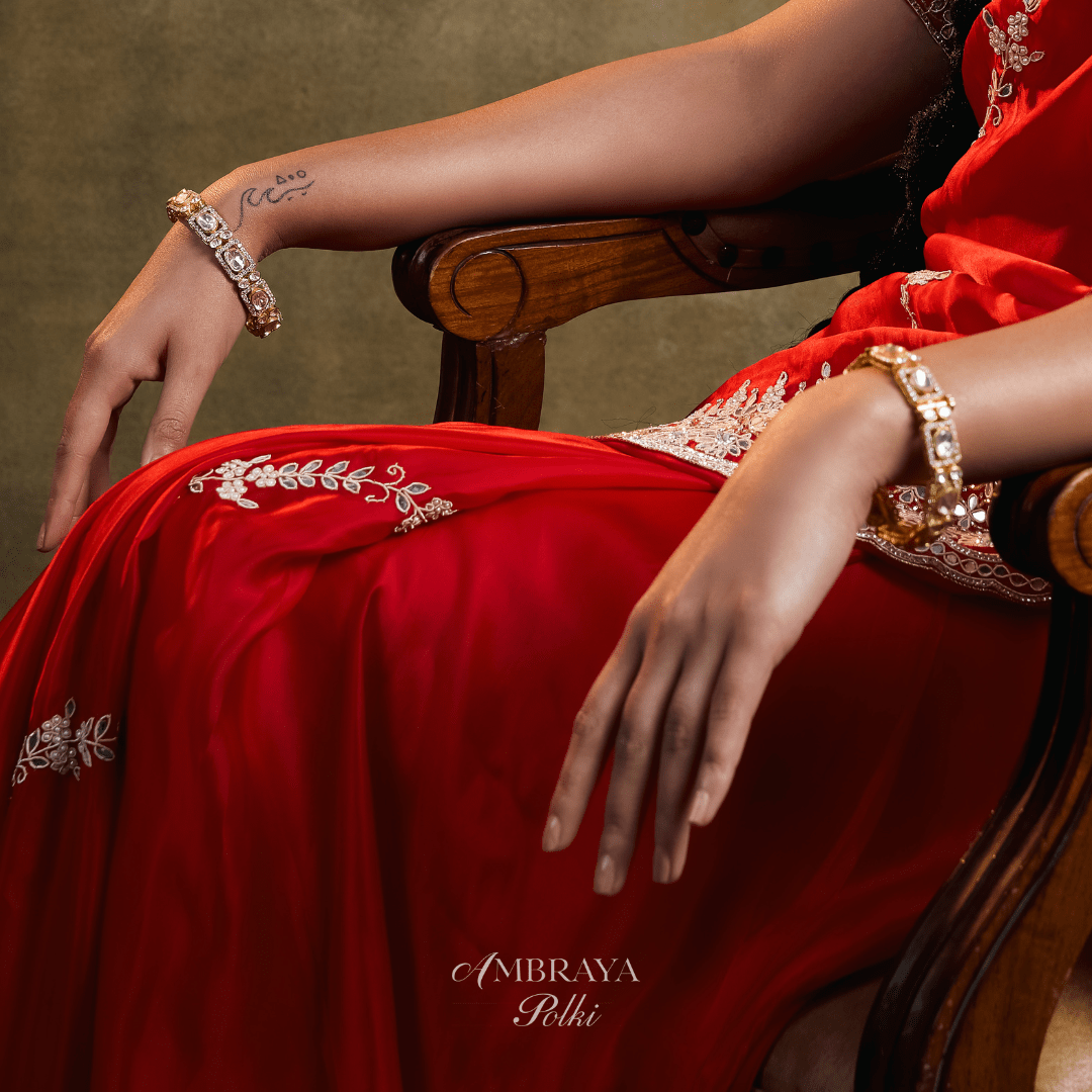 Anaya Bangles (Pair) - Ambraya Polki