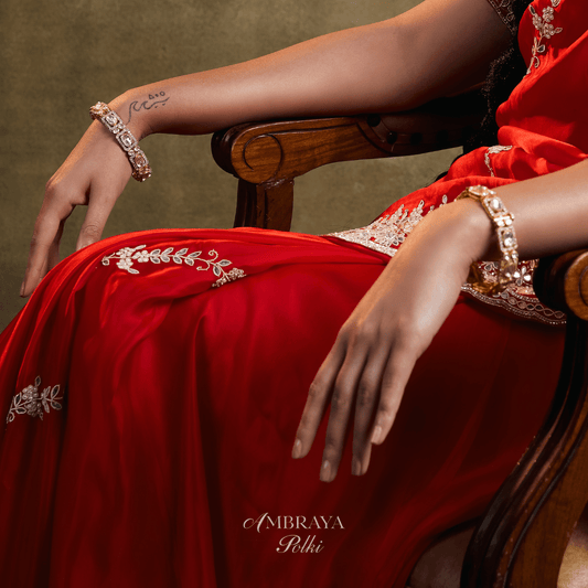 Anaya Bangles (Pair) - Ambraya Polki