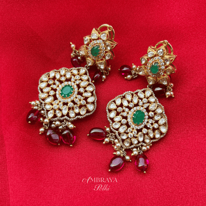 Prana Earrings - Ambraya Polki