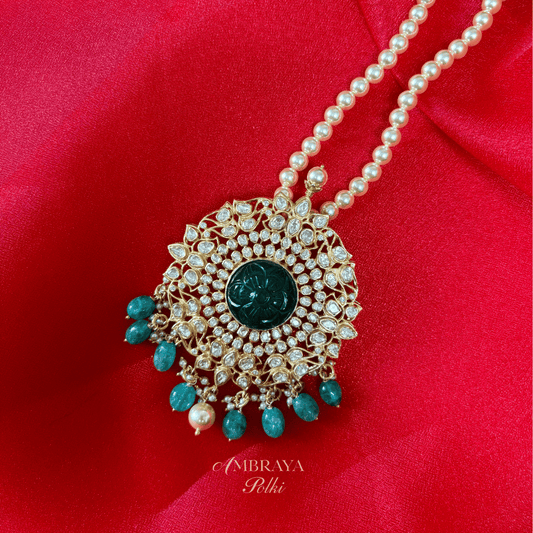 Naitri Pendant - Ambraya Polki