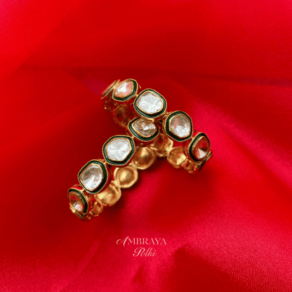 Zia Bangles (Pair) - Ambraya Polki