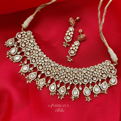 Anika Necklace Set - Ambraya Polki