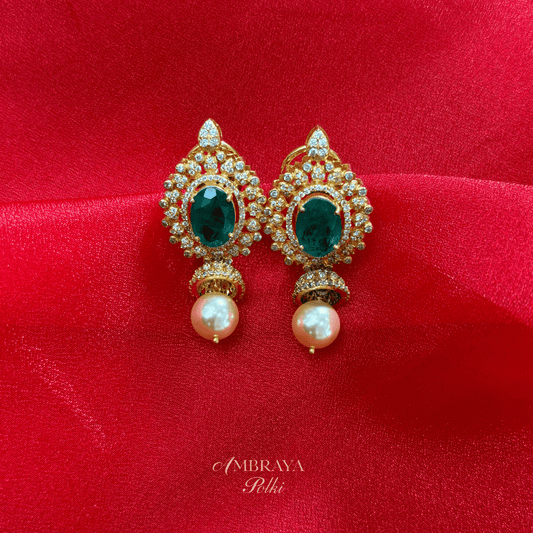 Nitya Earrings - Ambraya Polki