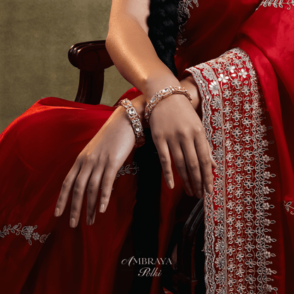 Anaya Bangles (Pair) - Ambraya Polki