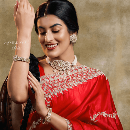 Saanvi Bangles (Pair) - Ambraya Polki