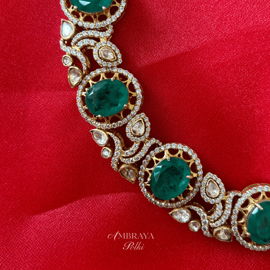 Miraya Necklace - Ambraya Polki