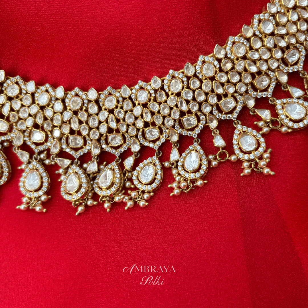 Anika Necklace - Ambraya Polki