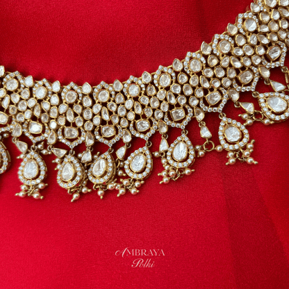 Anika Necklace - Ambraya Polki