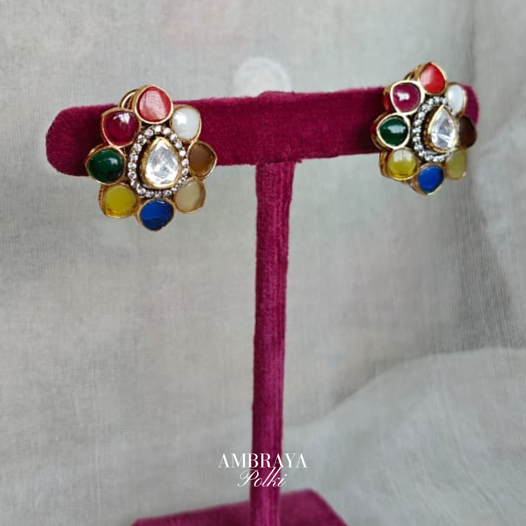 Navratan Risa Earrings