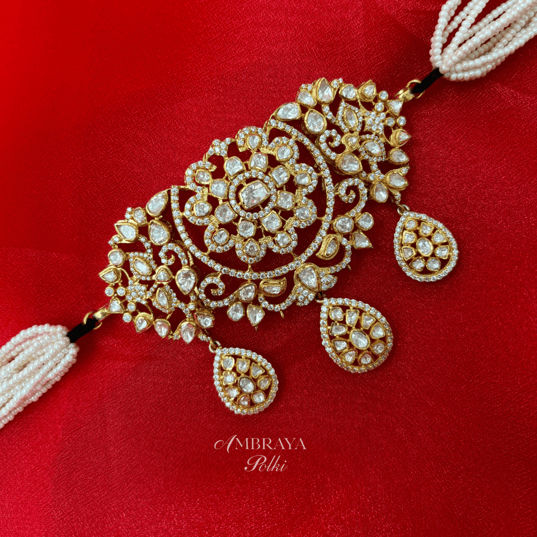 Tamika Necklace - Ambraya Polki