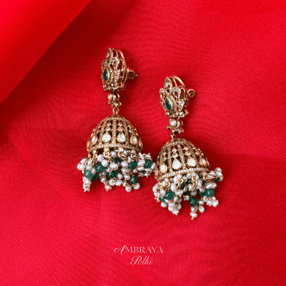 Amaya Earrings - Ambraya Polki