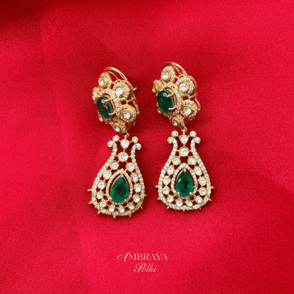 Anshika Earrings - Ambraya Polki