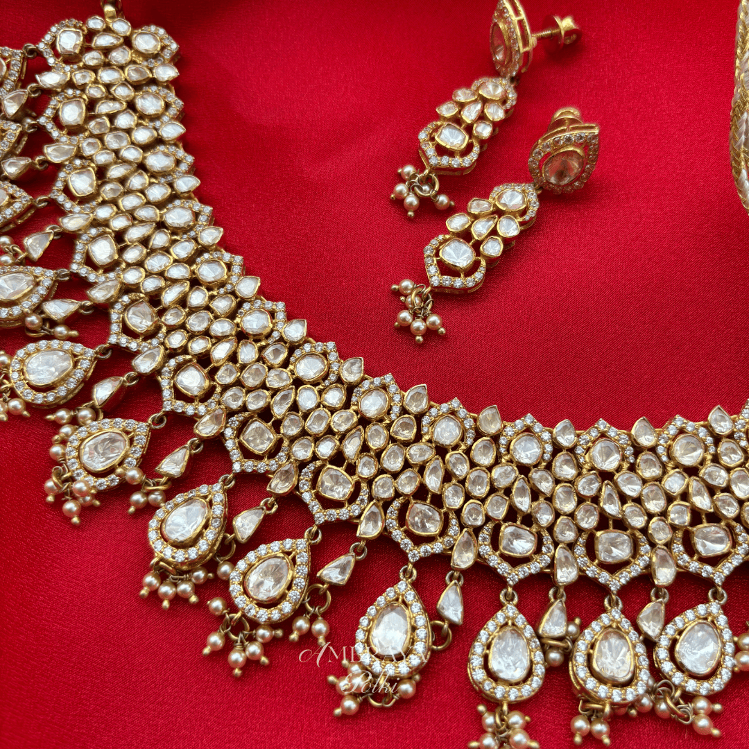 Anika Necklace - Ambraya Polki