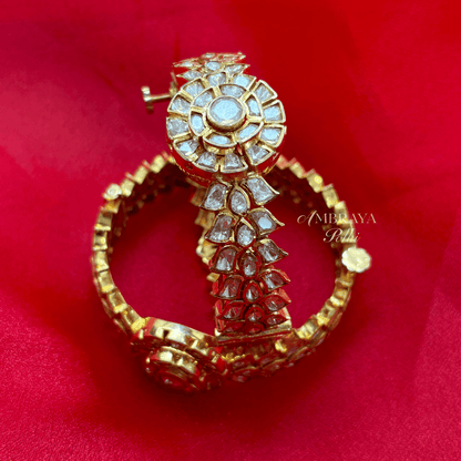 Saanvi Bangles (Pair) - Ambraya Polki