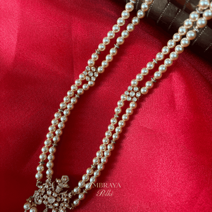 Rudrani Long Necklace - Ambraya Polki