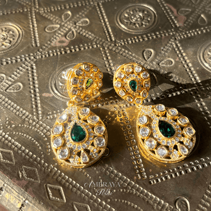Tanvika Necklace Set - Ambraya Polki
